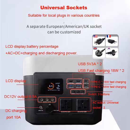 LiFePO4 1000 ワットポータブル太陽光発電機太陽光発電銀行リチウムイオン電池太陽エネルギー貯蔵